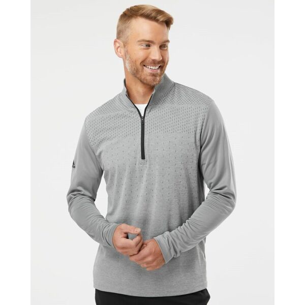 Heather Block Print Quarter-Zip Pullover Thumbnail