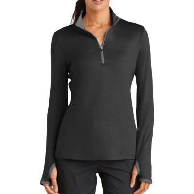 Ladies Dri FIT Stretch 1/2 Zip Cover Up Thumbnail
