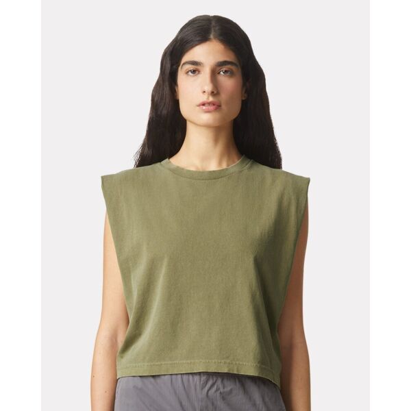 Garment-Dyed Women's Heavyweight Muscle Tee Thumbnail