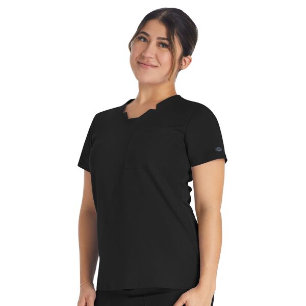Balance Notched V-Neck Top Thumbnail