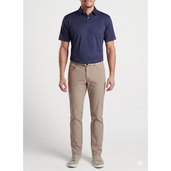 Peter Millar Men's Featherweight Melange Performance Polo Thumbnail