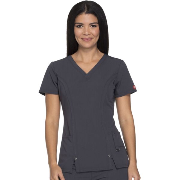 Dickies EDS Essentials 82851 Ladies V-Neck Scrub Top Thumbnail