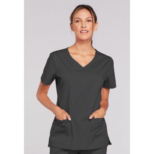 Core Stretch Ladies V-Neck Scrub Top Thumbnail